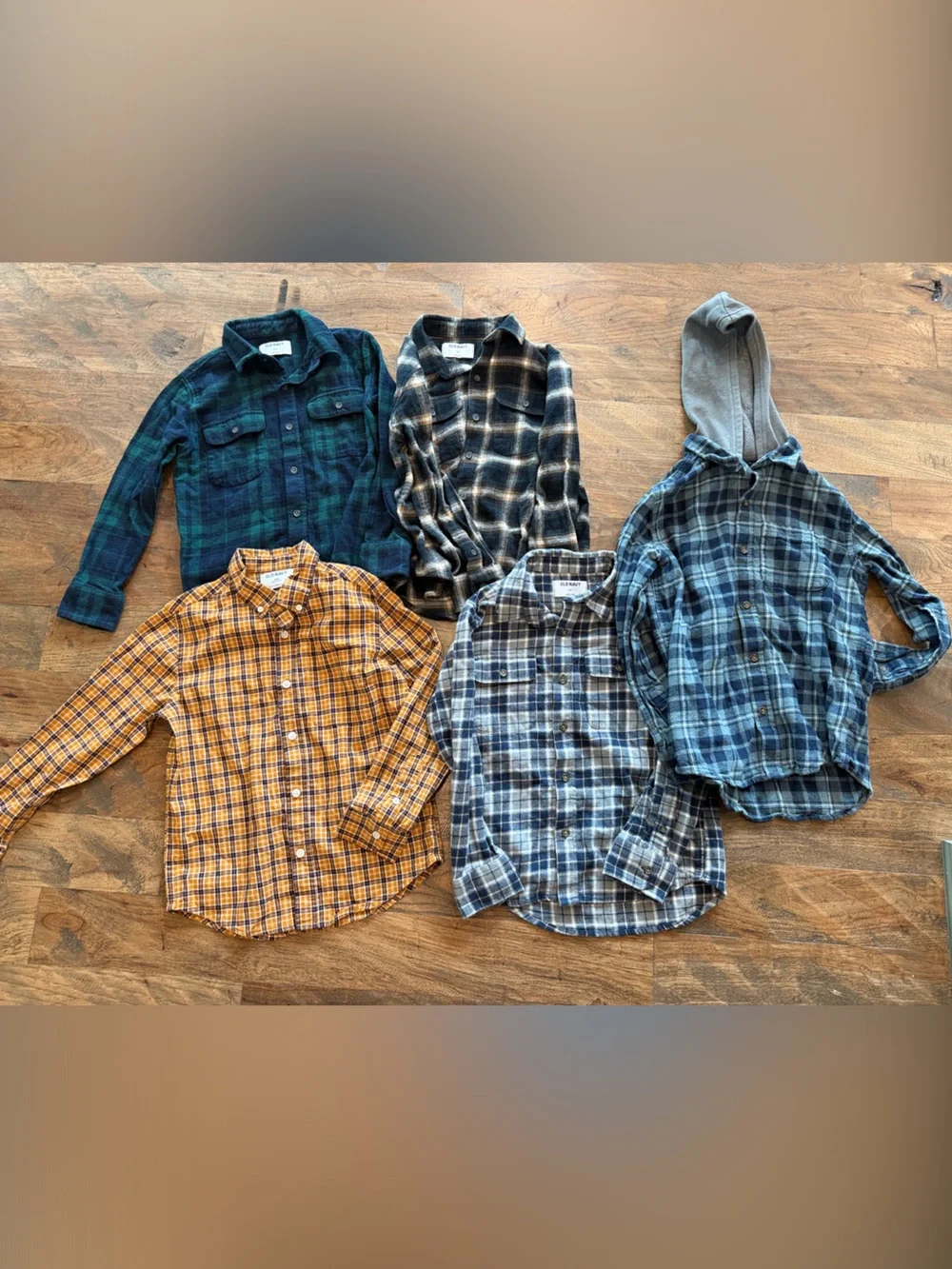 Old Navy Kids Plaid Button-Down Shirts Size 8/Medium